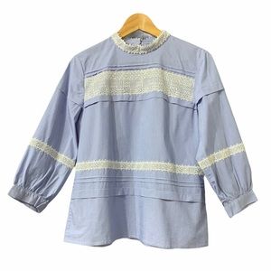 Banana Republic Lace Collar Shirt